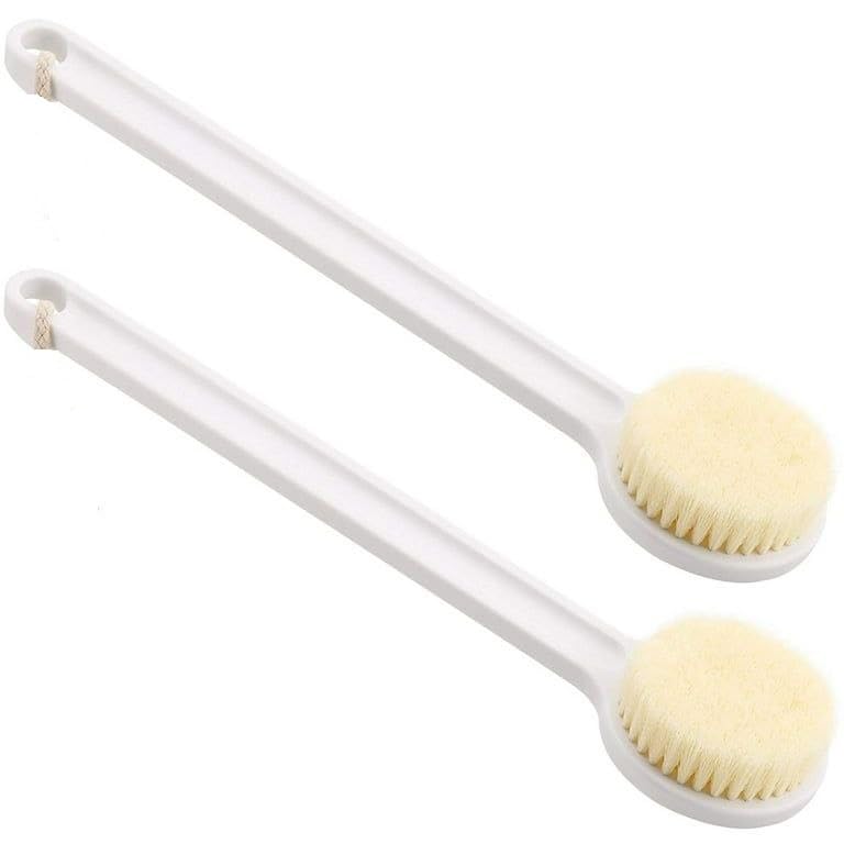 SHKAYTO (2Pcs) Premium Soft Silicone Back Scrubber Shower Bath Body Brush with Long Handle, Body Exfoliator for Bath or Dry Brushing, for Men Women Elderly.-picture-24