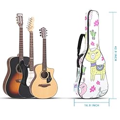 Hondank Housse de transport étanche pour guitare avec bandoulière réglable Motif alpaga et fleurs, Multicolore 01., 42… - Les Beatles, Paul McCartney, John Lennon, RIngo Starr, George Harrison Hondank Housse de transport étanche pour guitare avec bandoulière réglable Motif alpaga et fleurs, Multicolore 01., 42… – Image 4