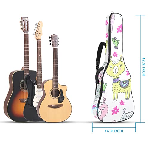 Hondank Housse de transport étanche pour guitare avec bandoulière réglable Motif alpaga et fleurs, Multicolore 01., 42… - Les Beatles, Paul McCartney, John Lennon, RIngo Starr, George Harrison Hondank Housse de transport étanche pour guitare avec bandoulière réglable Motif alpaga et fleurs, Multicolore 01., 42… – Image 5