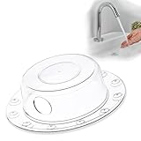 Transparent Bath Overflow Cover - Super Strong Handle for Bathtub Drain, Adds Inches of Water