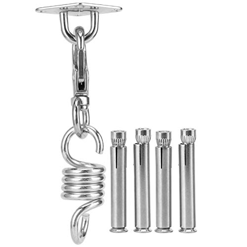 Fivela de balanço, gancho de fixação de assento suspenso, a mola suporta 300 kg, confortável e suave