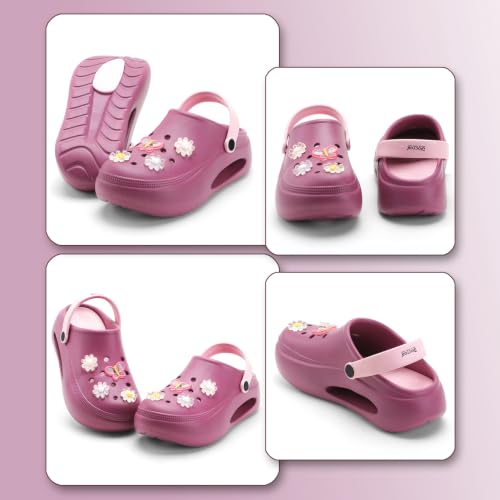 Image of DOCTOR HEALTH SUPER SOFT Women's Platform Clogs | Lightweight EVA Slip-On Garden Shoes with Adjustable Back Strap | Anti-Skid Cushioned Comfortable Casual Sandals for Indoor & Outdoor Wear