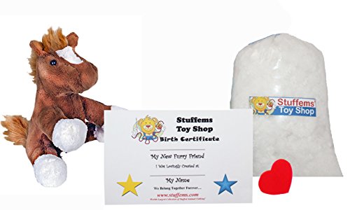 Make Your Own Stuffed Animal Mini 8 Inch Chestnut The Horse Kit - No Sewing Required!