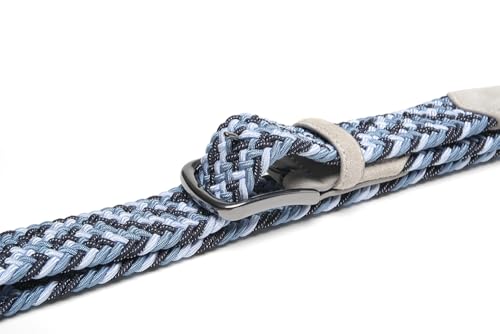 Image of Fabio Valenti Canvas Elastic Fabric Woven Stretch Braided Belts for Men Women Junior with Multicolored /Full Sizes