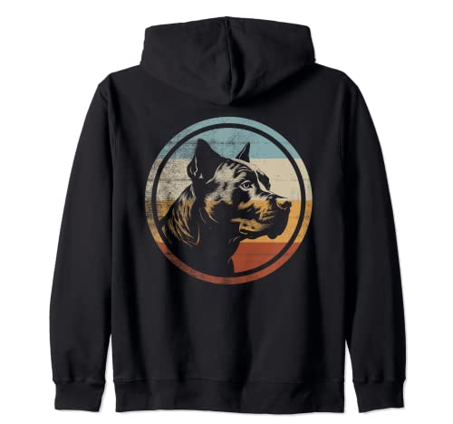 Rétro Vintage Dog Design American Pitbull Terrier Dog Sweat à Capuche