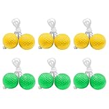 XTUDOU® 6 Stück Leitergolf Bälle, Leitergolf Outdoor Bälle inkl Nylonseilen, Leiterball Wurfspiel im Innen- und Außenbereich verwendet Werden (GrüN und Gelb)
