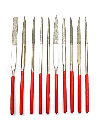 Harrier Guitar Nut Files Needle Fret Saddle Files Guitar Repair Luthier Tool Set of 10Pcs.