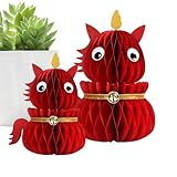 Matériau résistant : Utilisant un papier solide et résistant, ce cheval décoratif du Nouvel An chinois 2026 supporte une utilisation répétée pendant les périodes festives. Cette conception soignée préserve l'attrait de votre décoration au fil du temps, enrichissant vos célébrations avec une élégance traditionnelle.