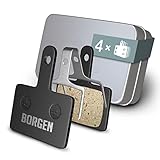 Borgen Fahrrad Scheibenbremse Bremsbeläge | Geeignet für Auriga, Orion, Gemini, Draco / Hylex, Hywire | kompatibel mit Tektro und TRP Bremsen | High Performance semi-metallic Bremsbeläge Fahrrad