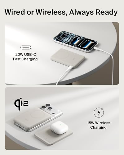 Belkin 5K 15W Qi2 MagSafe Power Bank with USB C Cable for iPhone 17 & More - image 4