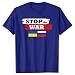 yuwo Unisex Tinta unita Casual Plus Size Ucraino Non Guerra Stampa T-shirt Manica Corta, Marina Militare, XXXXL