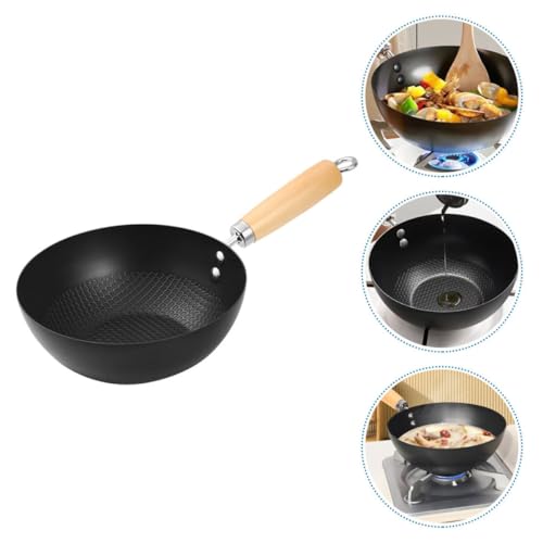 Mini Wok 24cm Fondo Plano sin Recubrimiento para Cocina miniatura 4
