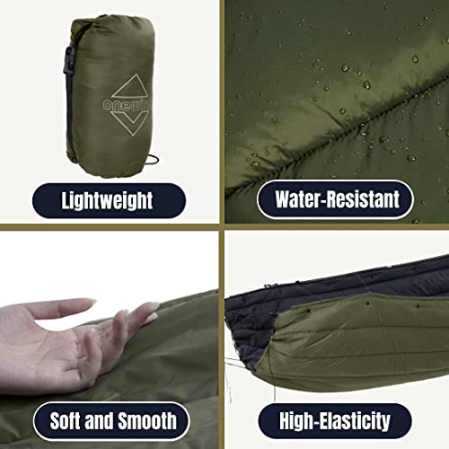 Onewind Hammock Underquilt For Hammock Camping, Full Length And Lightweight Quilt With Polyester Insulation For Camping, Hiking, Backpacking, Od Green #TOP3