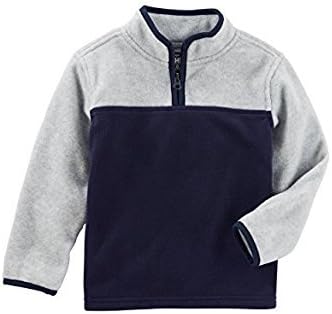 OshKosh B'Gosh Boys' Fleece Cozy 6M-14 (Grey & Blue, 9M)