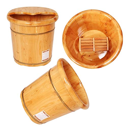 Spa de pies de madera para baño y masaje miniatura 3