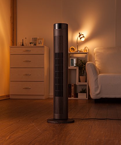 ドウシシャ ブラウン スタンド タワー型扇風機 3ファン リモコン付き ドウシシャ ブラウン スタンド タワー型扇風機 3ファン リモコン付き