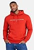 Tommy Jeans Men's TJM REG LINEAR LOGO HOODIE EXT DM0DM20746 Pullover Hoodie, RED (Terracotta Red), L #1
