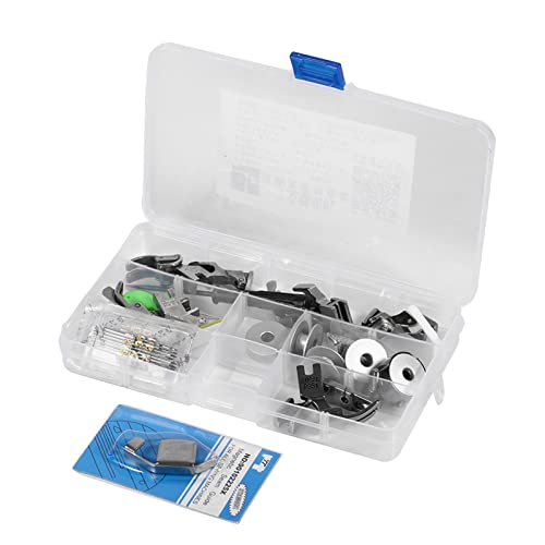 17pcs Pieds-de-biche machine à coudre industrielle kit multifonctionnel pour Pied de pièces presseur pression pied accessoires et cas