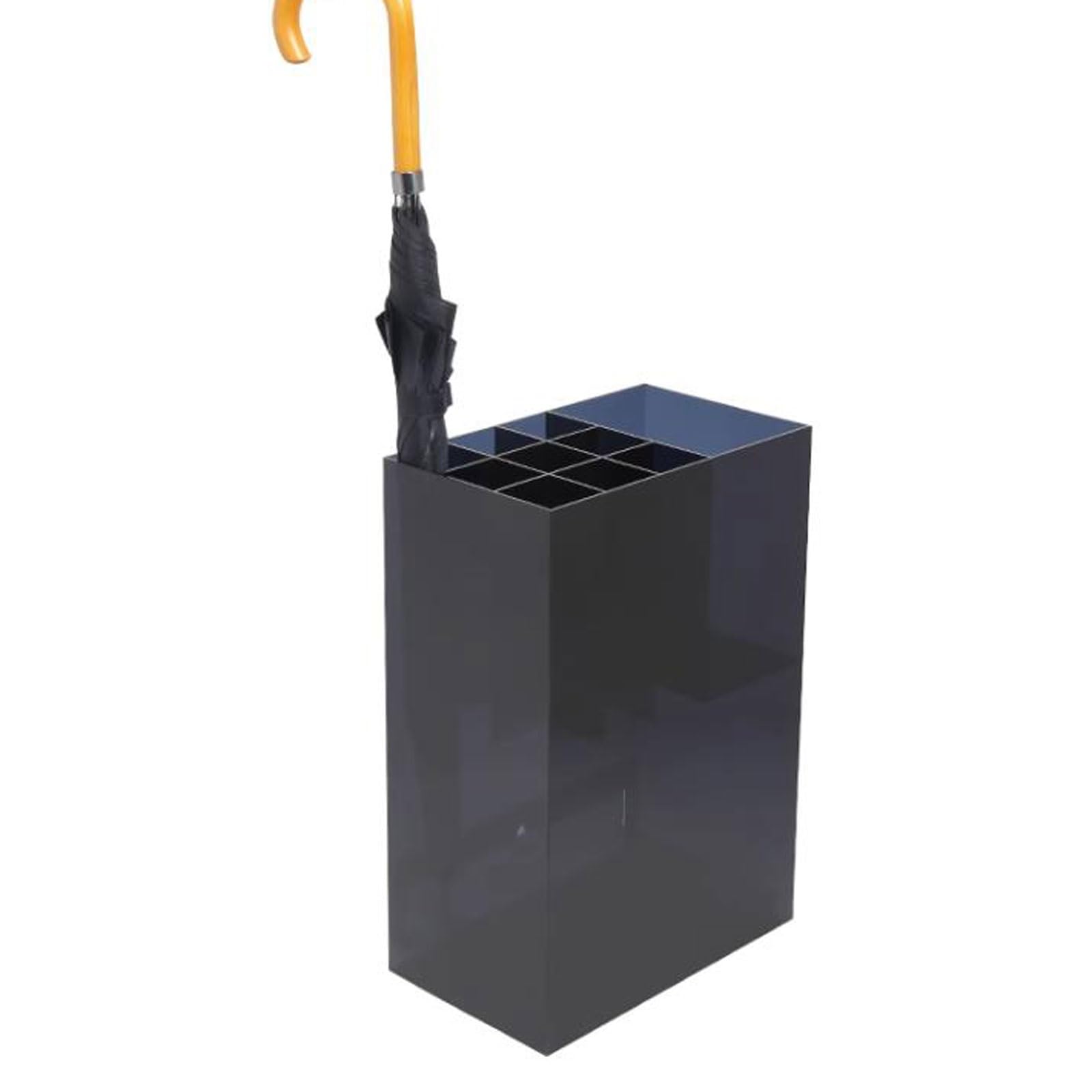 CJHFR472SG Umbrella Rack Umbrella Holder With Removable Drip Tray And 10 Slots Office(Black)
