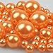 Produktbild Perlen zum auffädeln lose Perlen für armbänder 70 Stück 12/20/30mm poliert Perlen für Christmas decoration/Vase Füllstoffe/DIY Schmuck Halsketten/Kleidung Dekoration/Hochzeit/Geburtstag Party (Gold)