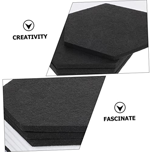 VANZACK 12Pcs Paneles Acústicos Hexagonales de Fieltro Tableros de Aislamiento Acústico para Oficina, Estudio, Habitaciones Autoadhesivos Bloqueadores de Ruido miniatura 4