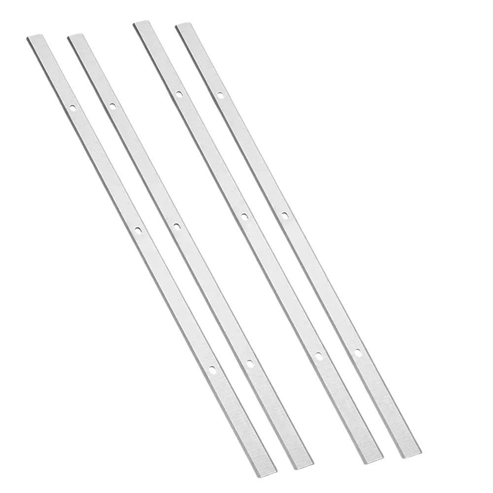 Juego de 4 cuchillas de cepilladora portátil HSS de 330 x 12 x 1,5 mm, de doble filo, for carpintería DH330 y DH316.