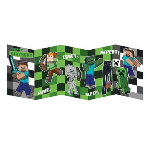 Danilo Promotions LTD Minecraft, genérica, tarjeta de cumpleaños