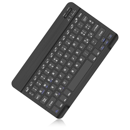 SENGBIRCH Tastiera Bluetooth Wireless, Tastiera Bluetooth Wireless Ultrasottile Tablet Compatibile con iPad/iPad Pro/Android/Samsung/Huawei/Xiaomi/Lenovo, Nero