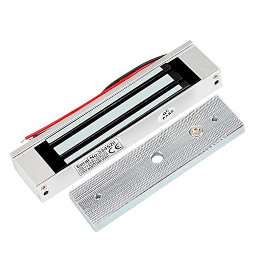 Kit de cerradura eléctrica para puerta Cerradura electromagnética de 180KG, cerradura magnética eléctrica DC12V, fuerza de retención de 350 libras, cerraduras electrónicas de una sola puerta, impermea