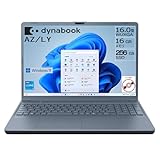 dynabook AZ/LY Webモデル【大画面16型 DVDディスクドライブ搭載 オールインワンノートPC】 (Windows 11 Home/Officeなし/16.0型/第13世代 Core i5/SSD/アッシュブルー) W6AZLY5FBL