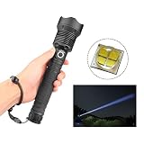 LEEBA 120000 lumens XHP70.2 LED Flashlight,USB Charging,Telescopic Zoom Tactical...