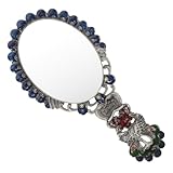 Petit miroir de maquillage - fabriqué avec des matériaux haute définition, ce miroir à main rétro assure une exceptionnelle et une distorsion minimale, miroir de poche vintage
