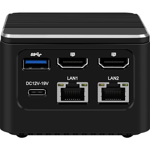 Image of Micro Firewall Appliance Intel N100 Mini PC,8GB LPDDR5 128G M.2 SSD, Windows 11 Pro Mini Computers, Support Dual HDMI /Type-C 4K Output for Home&Office