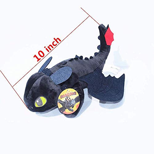 How To Train Your Dragon Toothless Light & Night Fury Soft Toy Features 10Inch Deluxe Plush Dragon For Children 2 Pack #TOP2