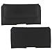 Produktbild XiRRiX Handytasche Gürtel Leder 2.2 4XL Tasche quer passend für Motorola Moto G7 Plus / G8 Play/Huawei Honor 20 Lite / P30 Lite / P30 Pro / Y6 Y7 2018 2019 - Smartphone Gürteltasche schwarz