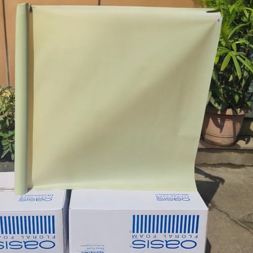 Image of Oasis Frosted Sage Green Bouquet Wrapping Roll Premium Korean Style Flower Wrap for Fresh Flowers & Gift Packaging Florist Essential Supplies 60 Micron 25 Meter Long