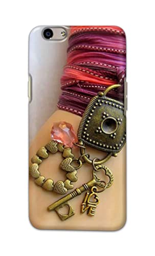 Image of Girl Hand with Keychain Hard Back Case Cover for Oppo F1s / Oppo A59, Oppo A1601 Back Cover -(J5) VNS2228