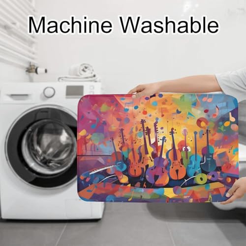 Tapis de salle de bain antidérapants colorés lot de 3 pour sol sécurisé - 8