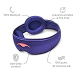 Manta Silk Sleep Mask – Premium 22 Momme Silk Eye Mask, Designed for Blackout Comfort, Breathable and Washable, Adjustable Fit (Purple) - Image 5