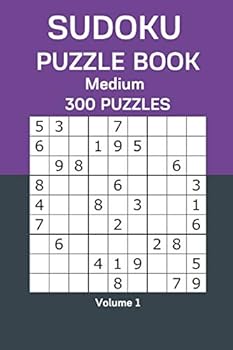 Paperback Sudoku Puzzle Book Medium: 300 Puzzles Volume 1 Book