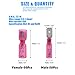 Glarks 100pcs 22-16 Gauge Fully Insulated Female/Male Spade Nylon Heat Shrink Waterproof Quick Disconnect Electrical Insulated Crimp Terminals Connectors Assortment Kit