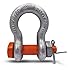 CM M848AG Alloy Anchor Shackle with Galvanized Bolt, Nut and Cotter, 2 Ton Work Load Limit, 3/8