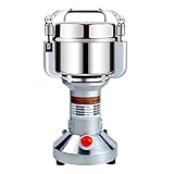 Electric Grain Mill Grinder 300g - 110V 1500W High Speed Stainless Steel Grinder for Spices and Seeds Cereals Corn Flour Mill Nut Pill Wheat Corn Herb Grinder