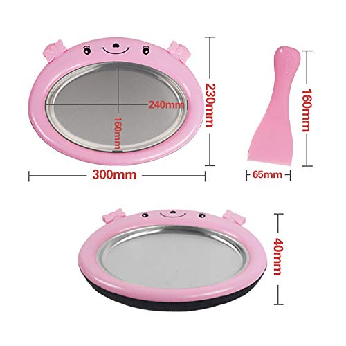 FSDELIVRolled Eismaschine mit 2 Spateln Mini Gebraten Joghurt Maschine EIS Cream Popsicle Form Kegel Werkzeuge… – Bild 6