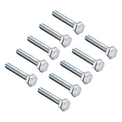 Image of uxcell Hex Head Screw Bolts Carbon Steel 1 /4 inch-20x1-1 /2 inch Fastener Grade 5 UNC 10pcs