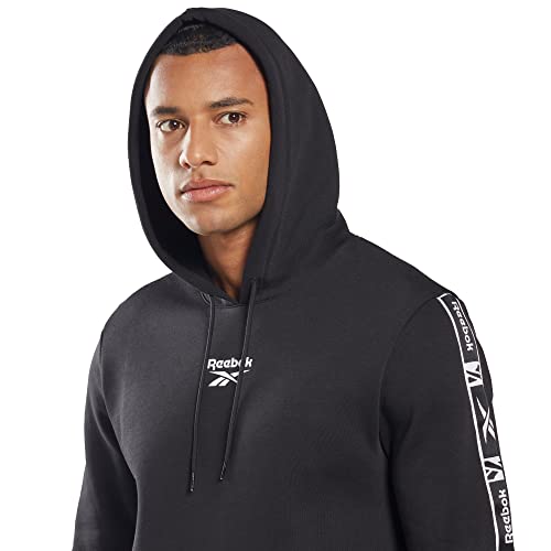 Foto von Reebok Herren Ri Tape Oth Hoodie Hoodie Kapuzen-Sweatshirt, Schwarz, M