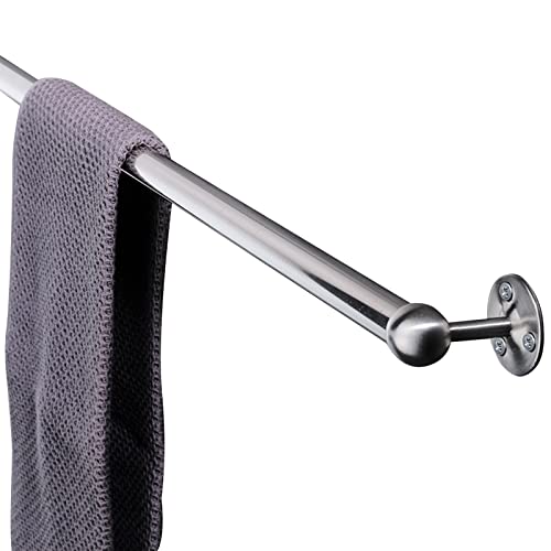 Rail de barre de serviette en acier inoxydable poli 80 cm LWX pour douche