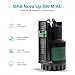 DAB Nova Up 300 M-AE mit Ablaufschlauch 7 Meter - Flachsauger-Tauchpumpe - 10.000 L/Std. - 380W - Förderhöhe 7,5 m - Korngröße 10 mm - Mit Sensor - Kit