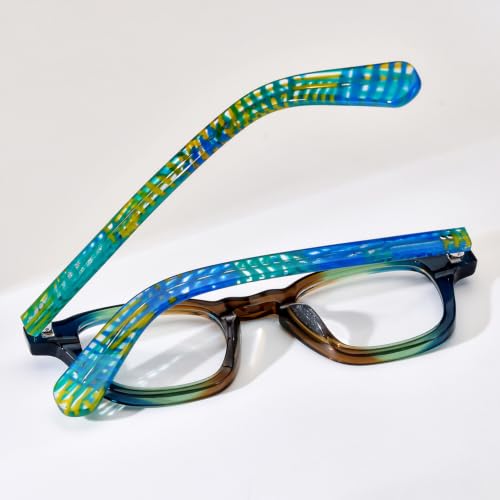 Image of HEPIDEM Acetate Glasses Frame Men Women Square Eyeglasses Optical Spectacles MZEPH