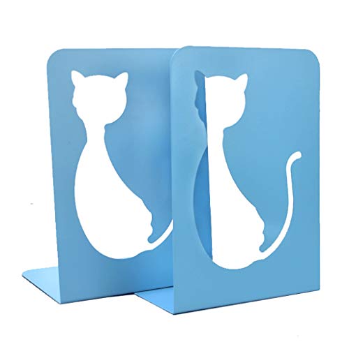 WWWANG Bookstand Libro del Metallo Holder Creativa Sveglia Semplice Bookends Fumetto Bookshelf Basamento di Libro Studente Forniture di cancelleria (Color : Green)